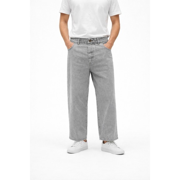 Closed Other - Closed Belfast Wide‎ Leg Jeans in Light Grey Mens Size 30 x 28